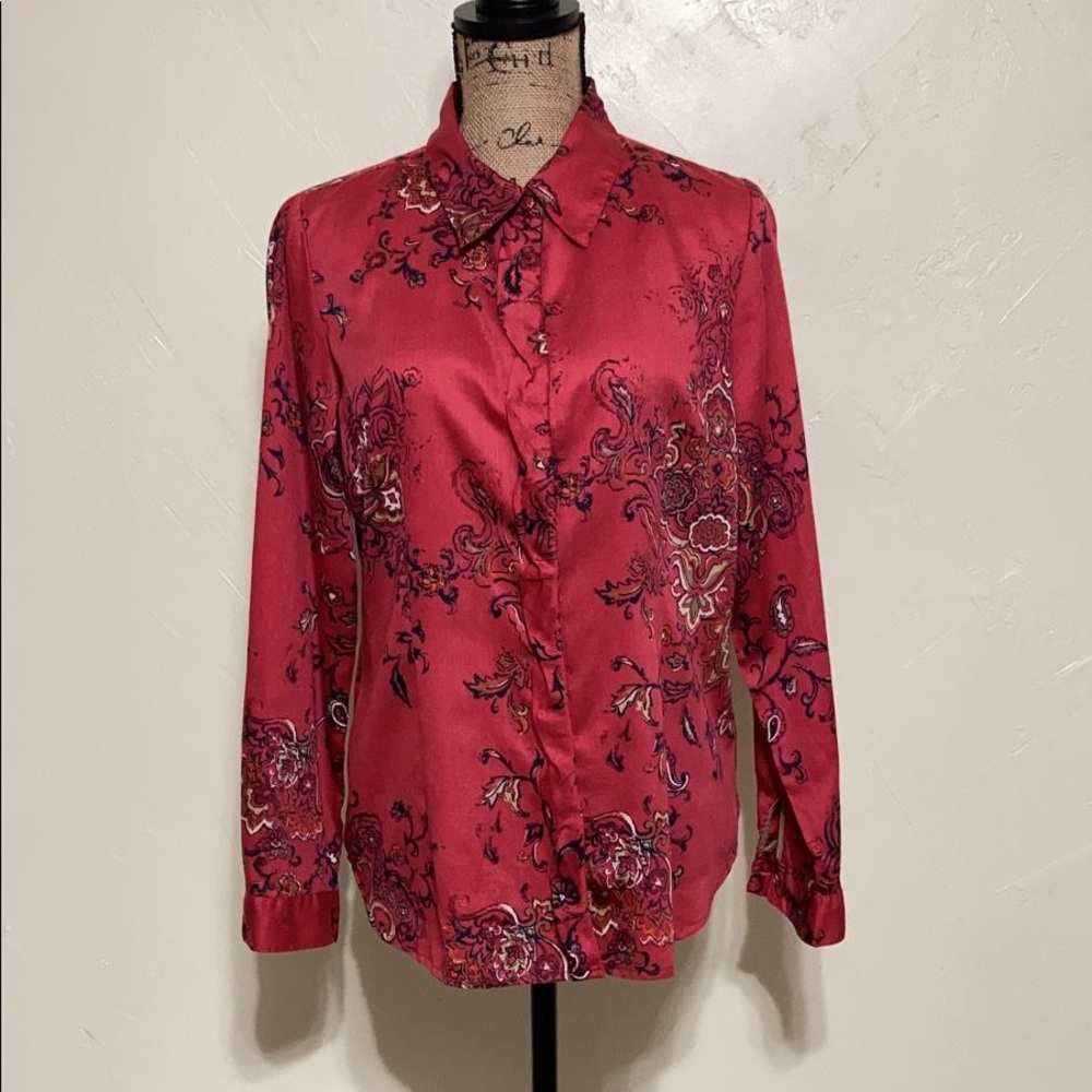 Coldwater creek long-sleeve blouse